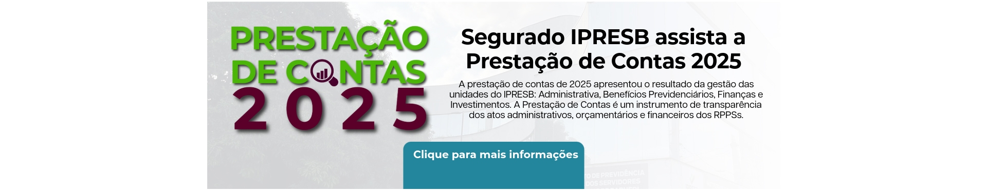 Gravação Prestação de Contas 2025
